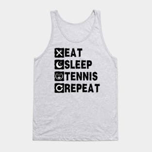 Eat Sleep Tennis Repeat Tank Top